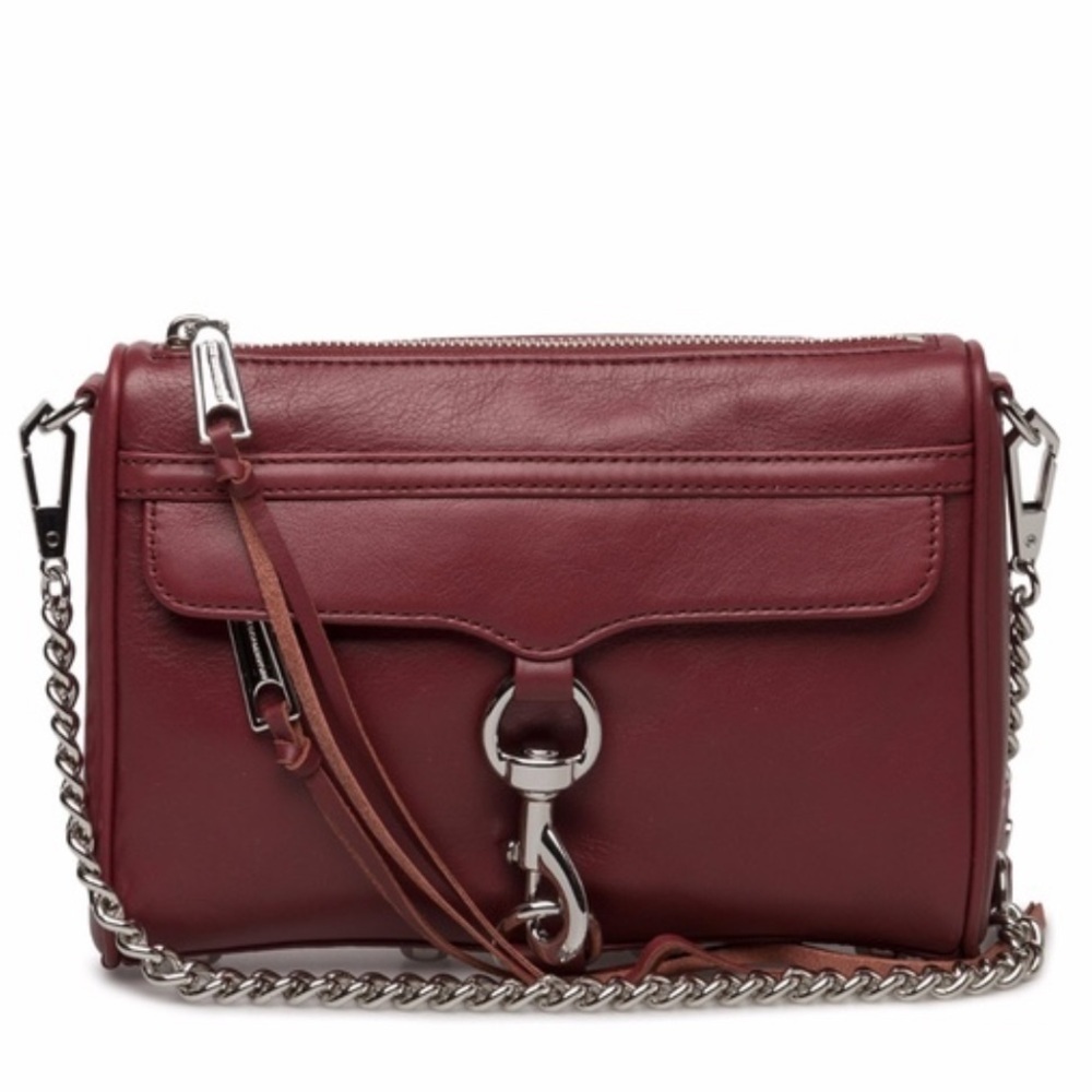 REBECCA MINKOFF Brown Mini Mac Crossbody Bag